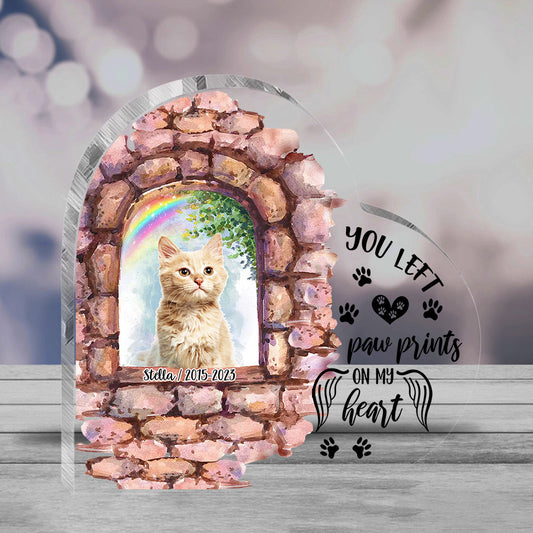 No Longer By My Side - Personalized Dog Custom Shaped Acrylic Plaque