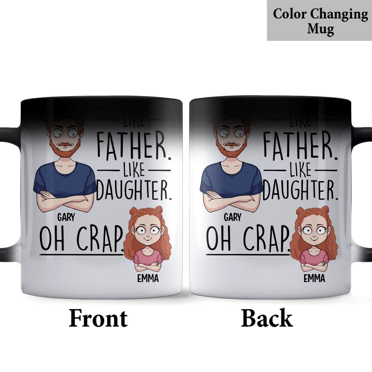 Like Father Like Daughter Like Son - Gift for dad, mom, son, daughter - Personalized Mug