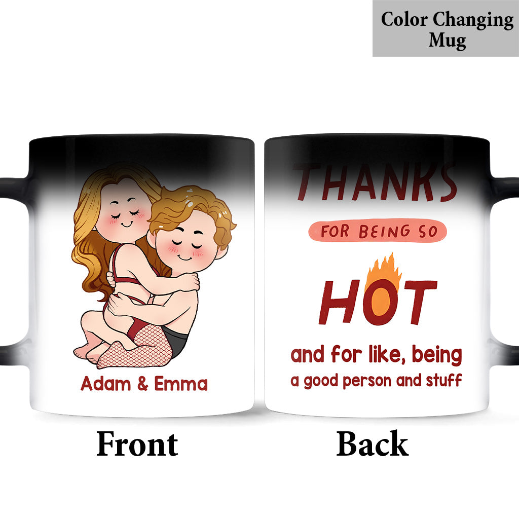 Thanks For Being So HOT - Personalized Couple Mug