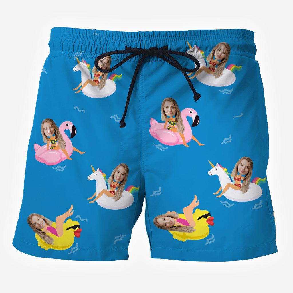 Custom Photo Men Shorts - Personalized Couple Men Shorts