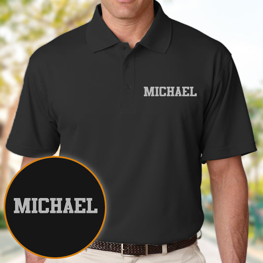 Custom Name - Personalized Father Embroidered Polo Shirt