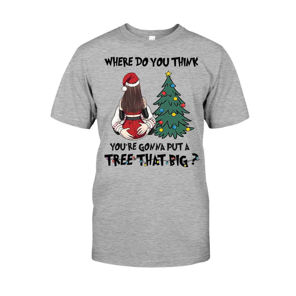 Bend Over I'll Show You Where To Put That Big Tree - Personalized Couple T-shirt And Hoodie