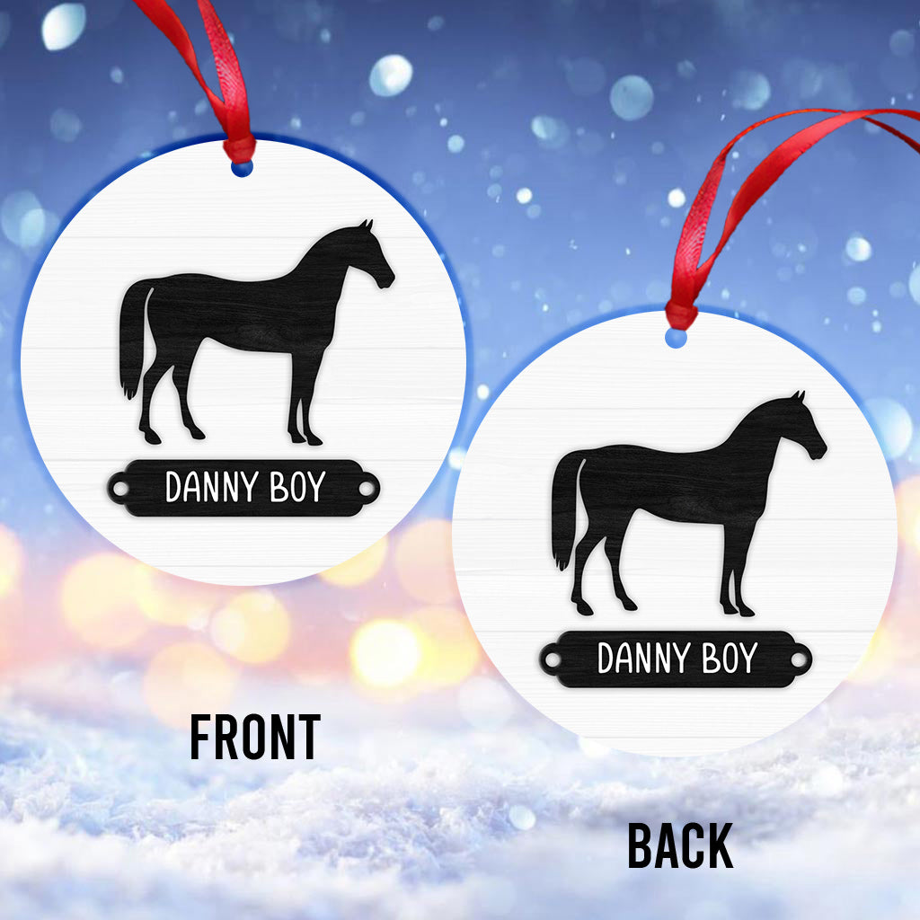 Love Horses - Personalized Horse Ornament