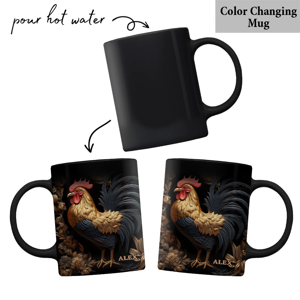 Rooster - Personalized Chicken Mug
