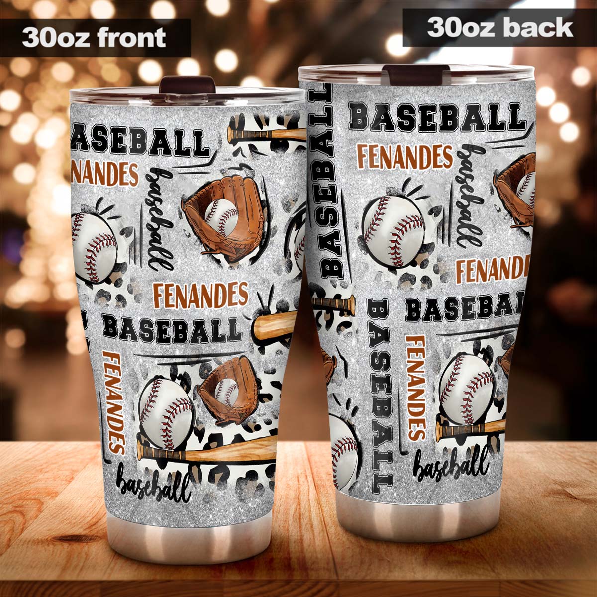 In My Baseball Era - Personalized Baseball Tumbler