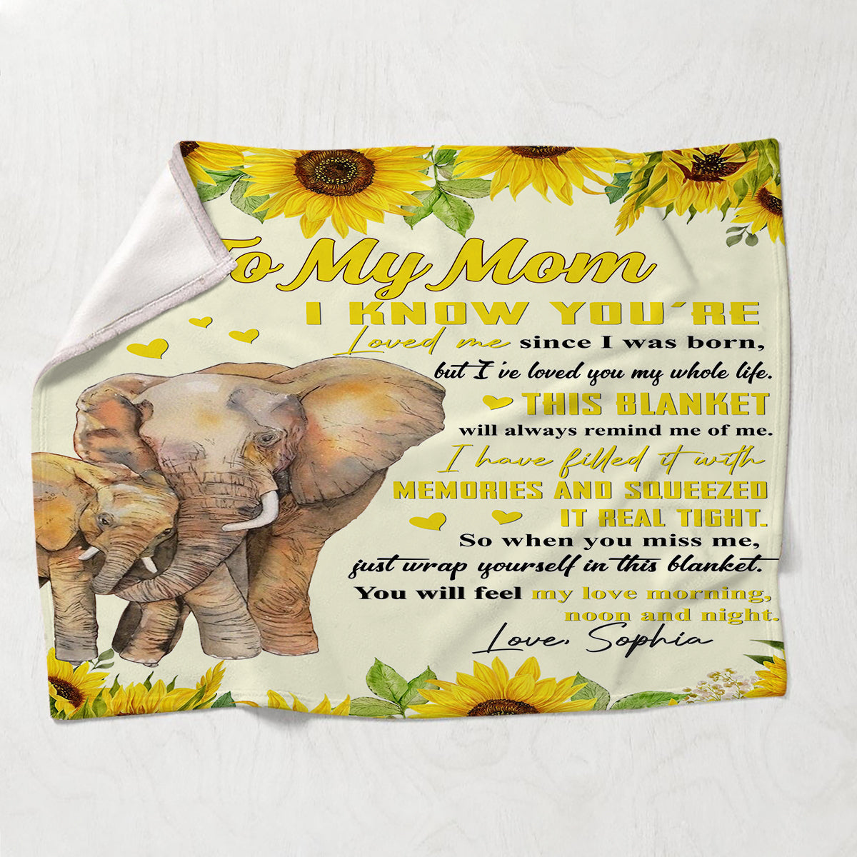 I've Loved You My Whole Life - Gift for grandma, sister, mom, grandma, aunt - Personalized Blanket