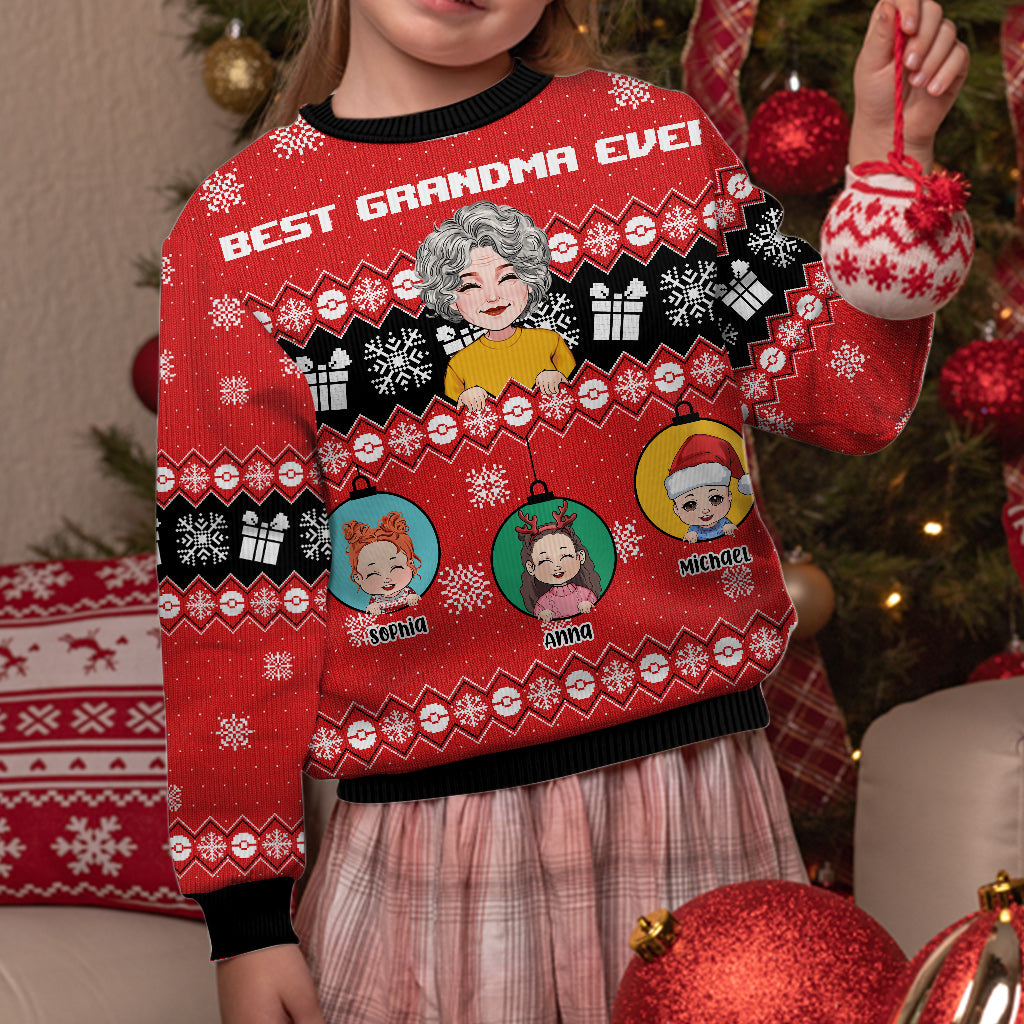 Die beste Oma aller Zeiten – personalisierter Oma-Pullover