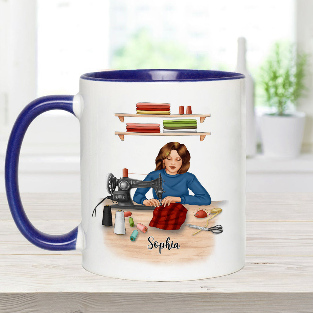 Mein Nähzimmer – Personalisierte Näh-Akzent-Tasse