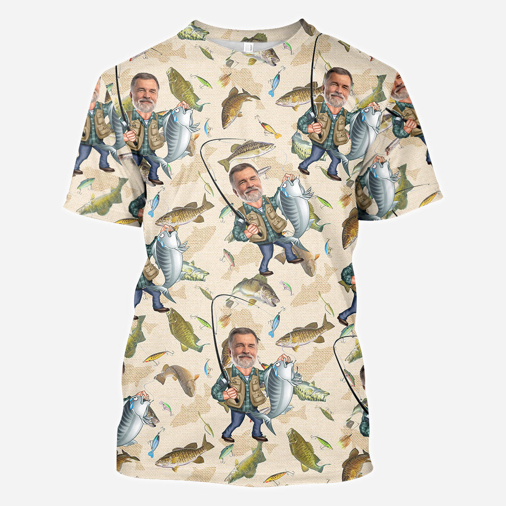 Lustiges Angel-Shirt mit Foto – Personalisiertes Angel-Shirt