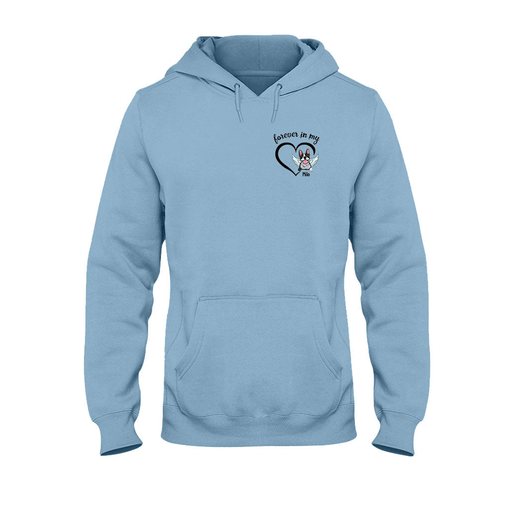 Für immer in meinem Herzen – Personalisiertes Hunde-T-Shirt und Hoodie