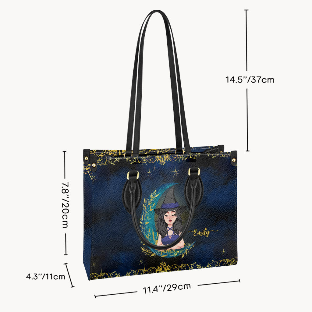 Don't F With My Energy - Personalized Witch Leather Handbag