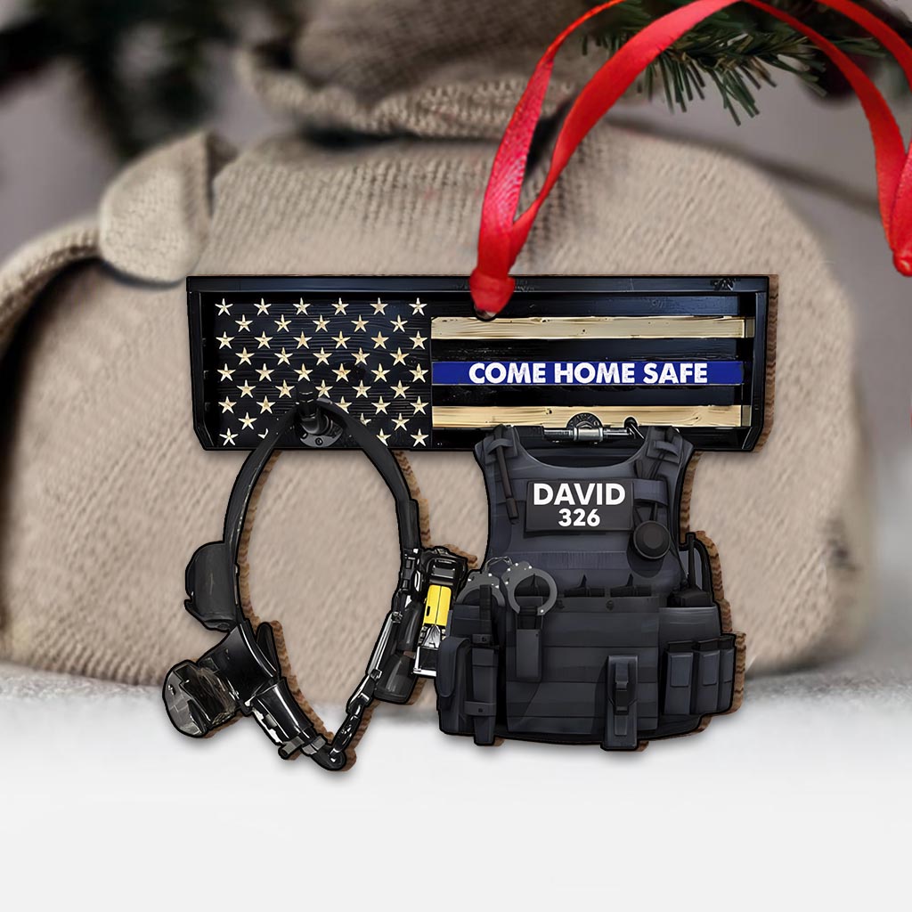Come Home Safe - Personalized Police Officer Ornament
