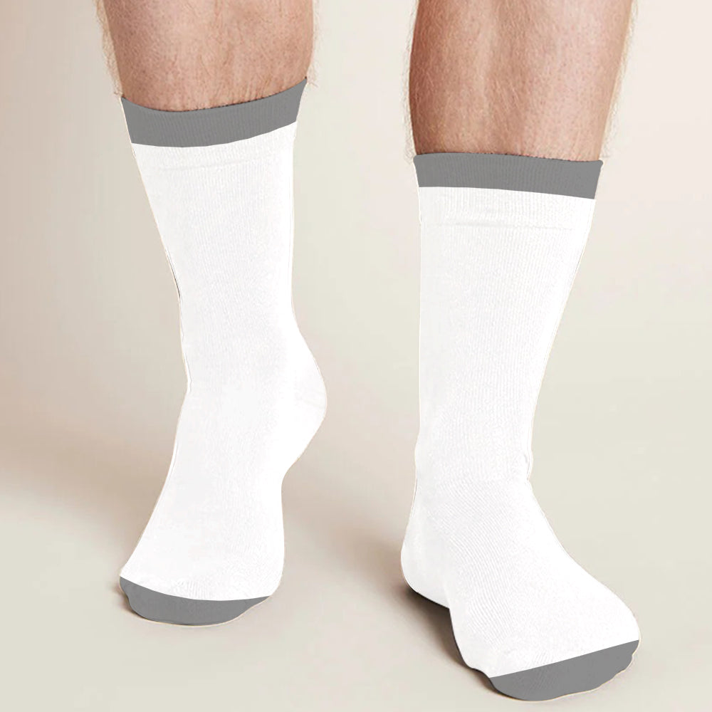 I Know He’s Cute But He’s Mine - Personalized Couple Socks