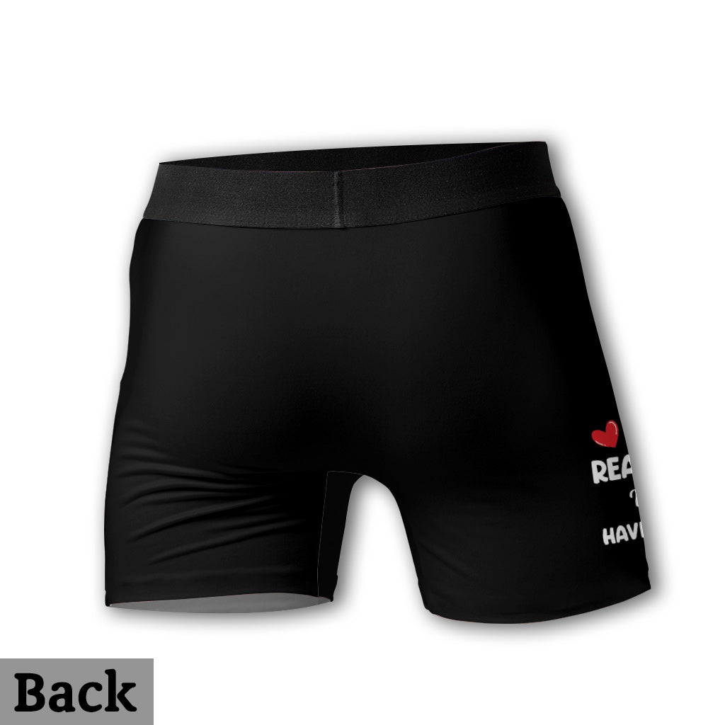 If You Could Read My Mind - Personalized Couple Men Boxer Briefs