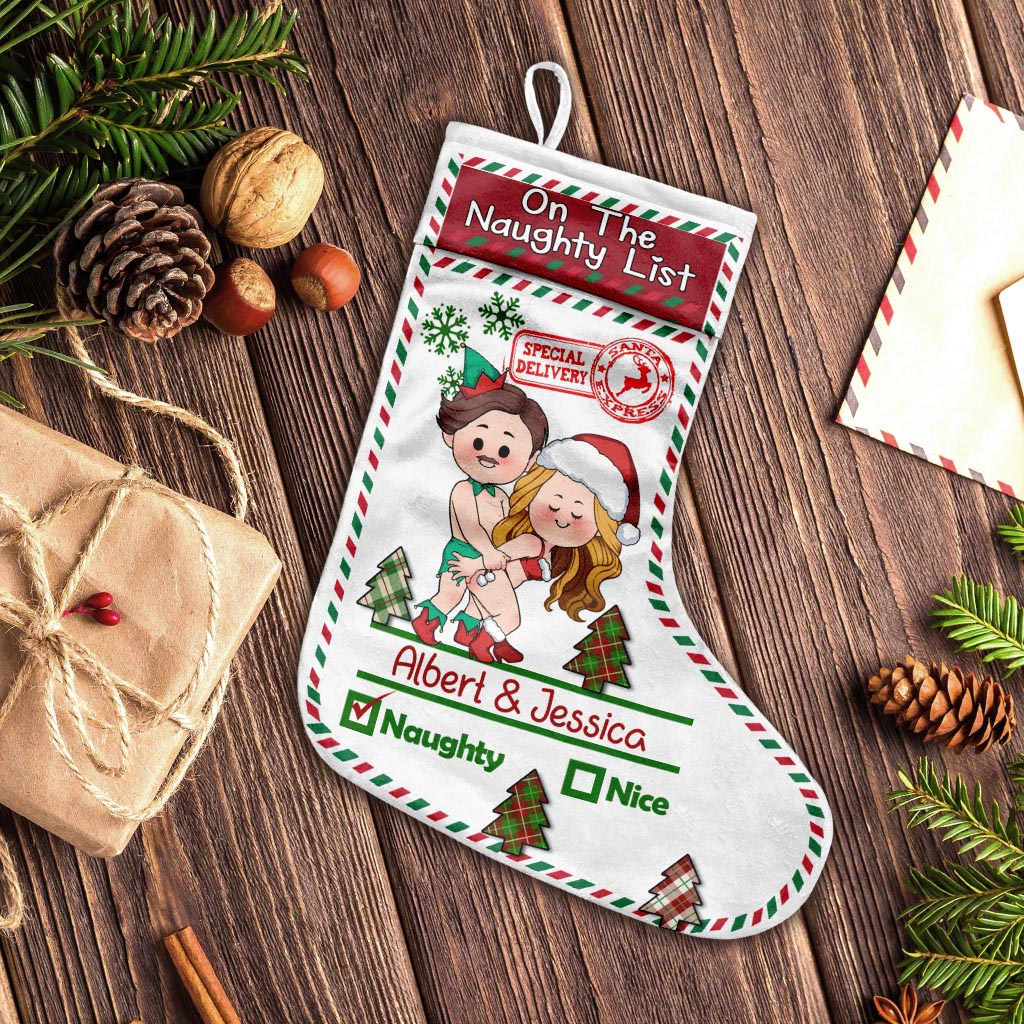 North Pole Mail Service - Personalized Couple Christmas Stockings