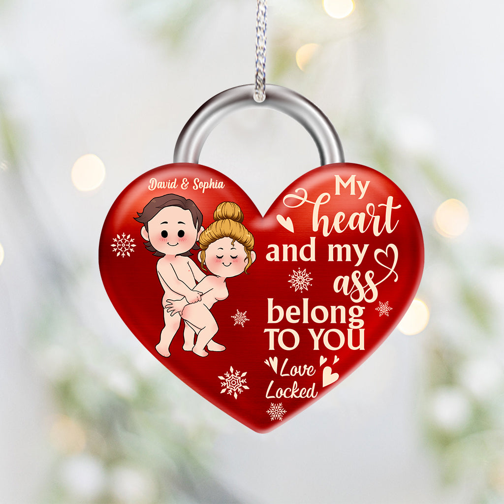 My Heart Belongs To You - Personalized Couple Ornament