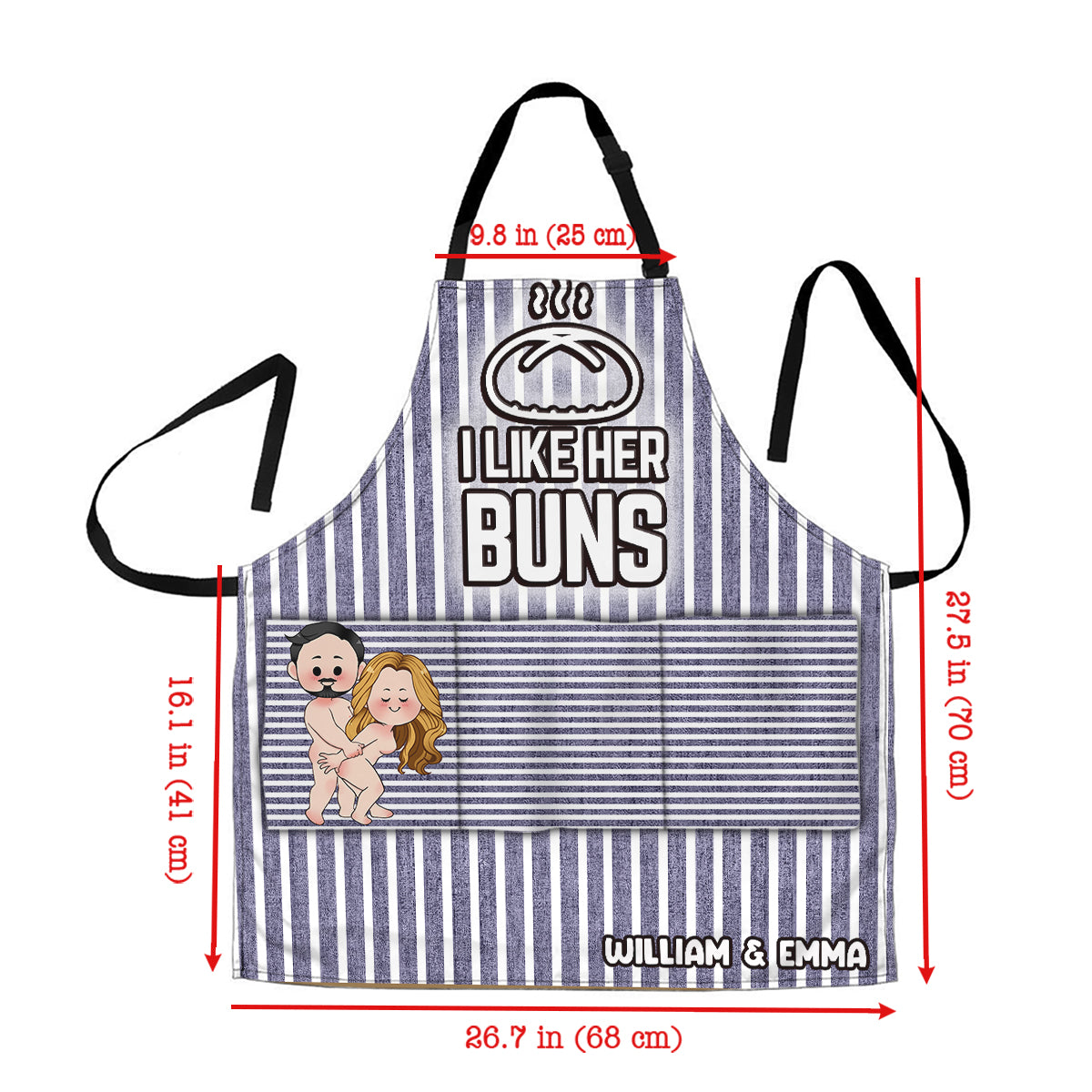 I Like His Meat I Like Her Buns - Personalized Couple Apron