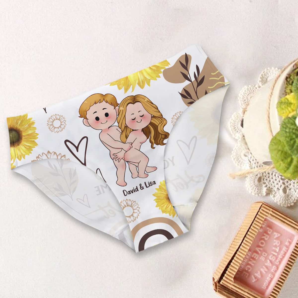 You're My Sunshine And My Rain - Personalized Couple Women Briefs