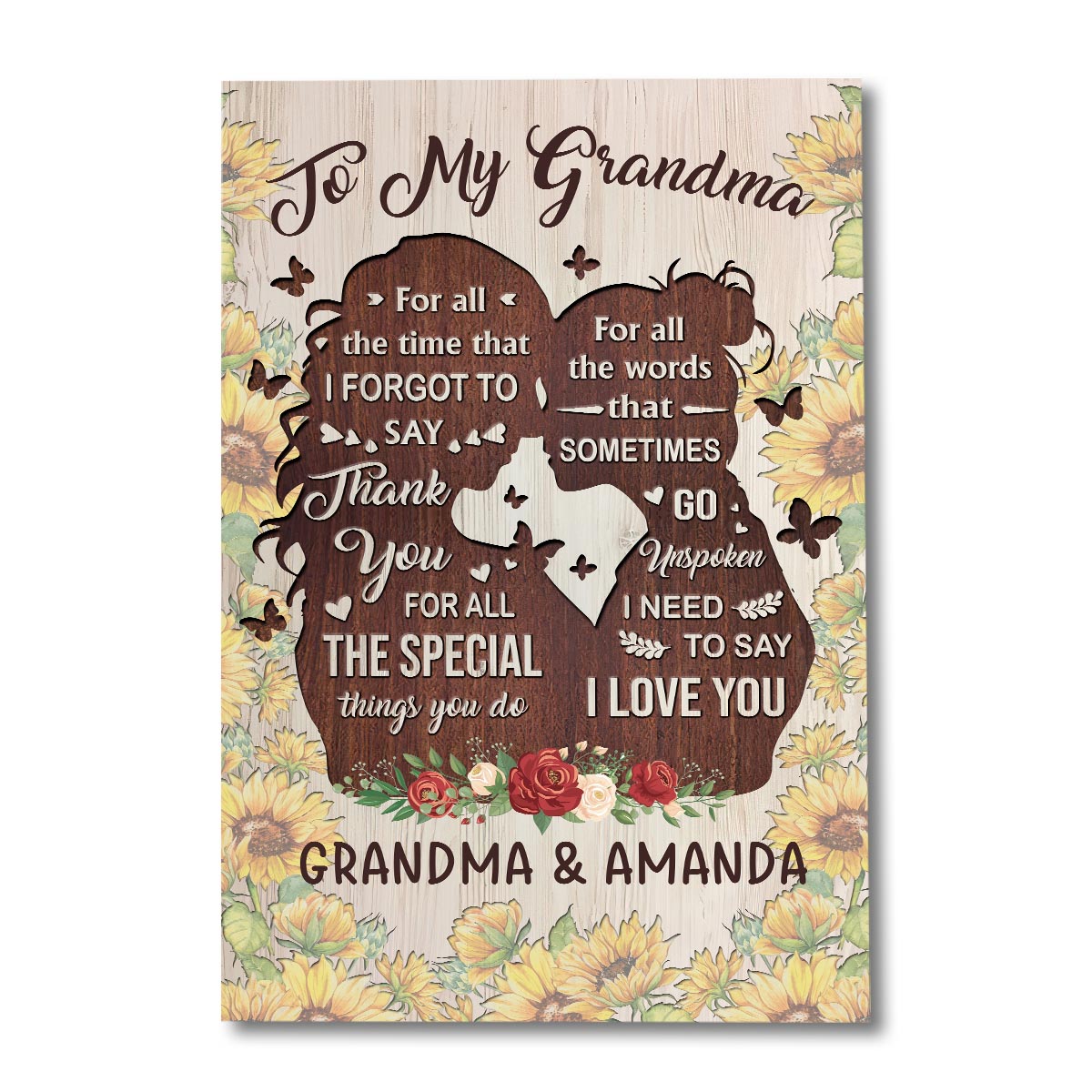 You Are The Kindest - Gift for mom, grandma, daughter, granddaughter, sister, aunt - Personalized Canvas And Poster