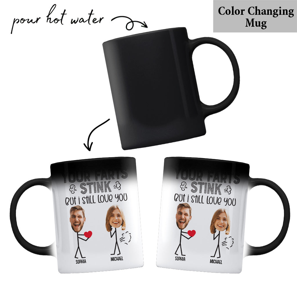 Your Fart Is Stink - Personalized Couple Mug