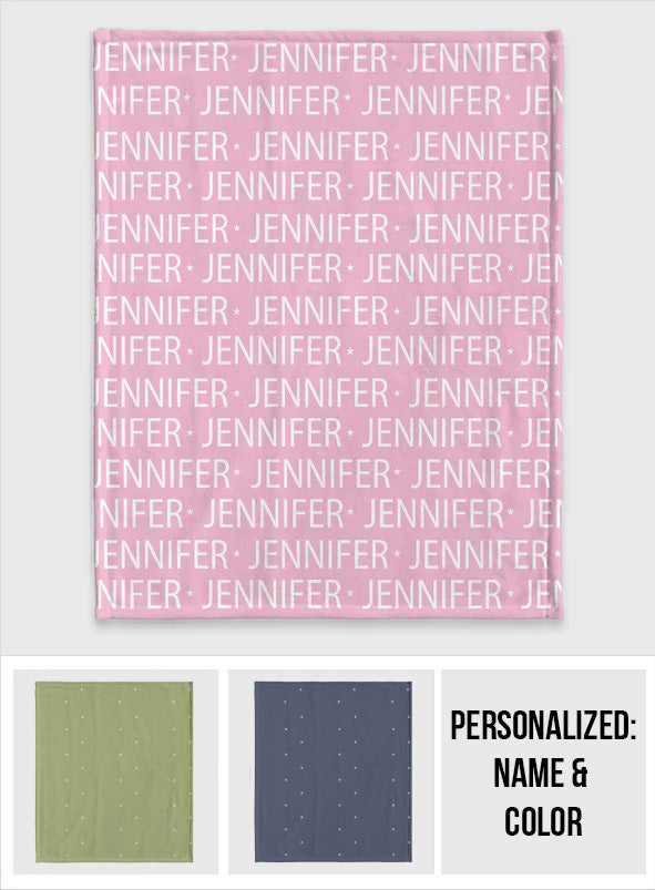 Couverture enfant personnalisée avec nom - Motif personnalisé