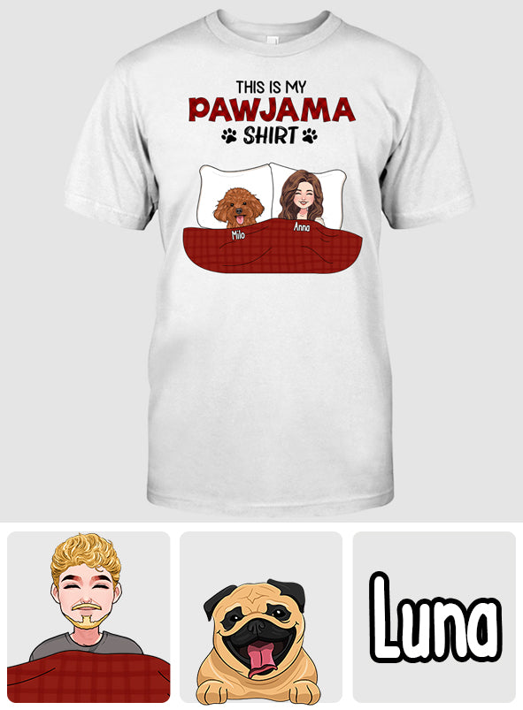 Mon T-shirt Pyjama pour Chien - T-shirt et sweat à capuche personnalisés pour chien