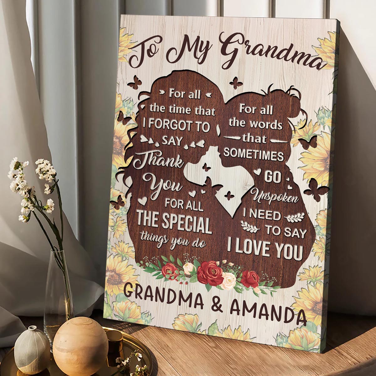 You Are The Kindest - Gift for mom, grandma, daughter, granddaughter, sister, aunt - Personalized Canvas And Poster