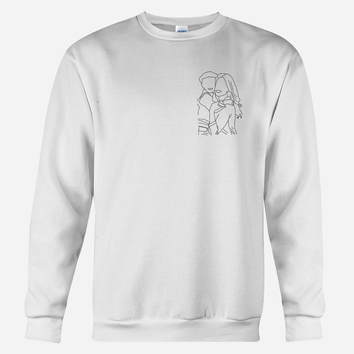 Pull brodé personnalisé pour enfant - Motifs au trait personnalisés