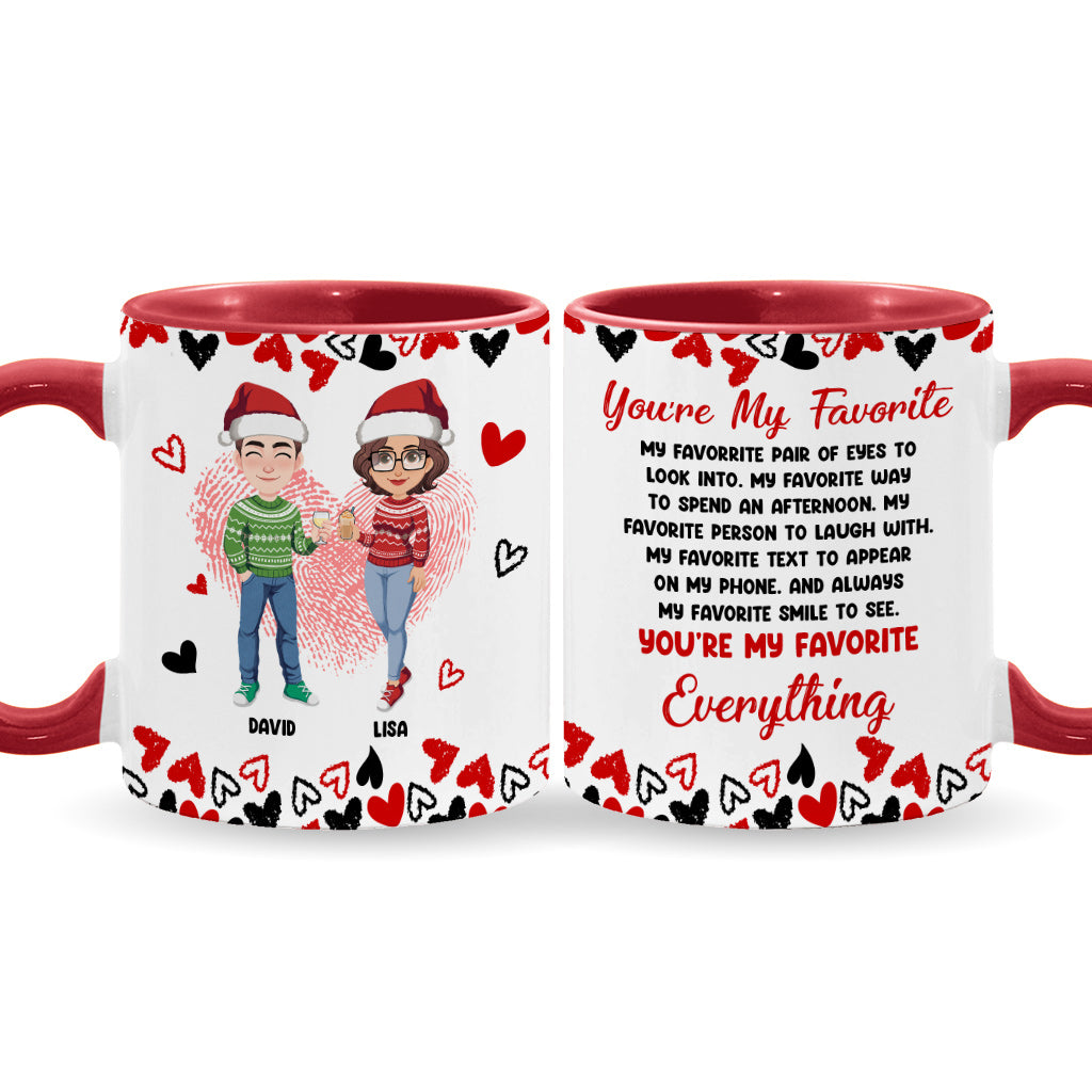 You Are My Favorite Everything - Personalized Couple Accent Mug