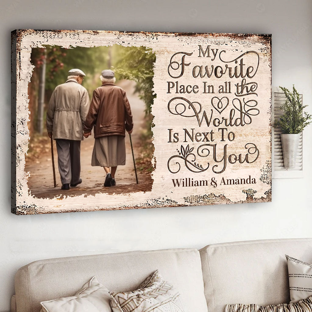 My Favorite Place - Personalized Couple Canvas And Poster