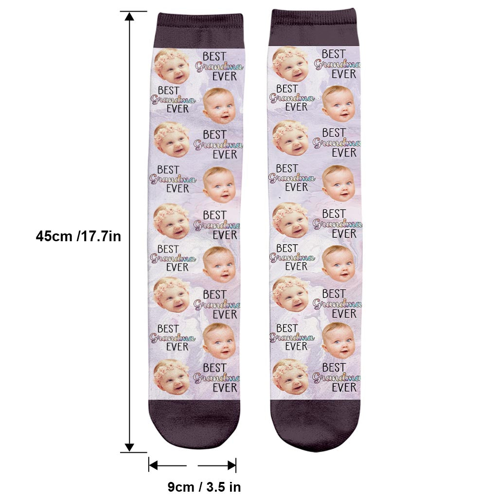 Best Grandma Mom Ever - Gift for mom, mom, grandma, aunt - Personalized Socks