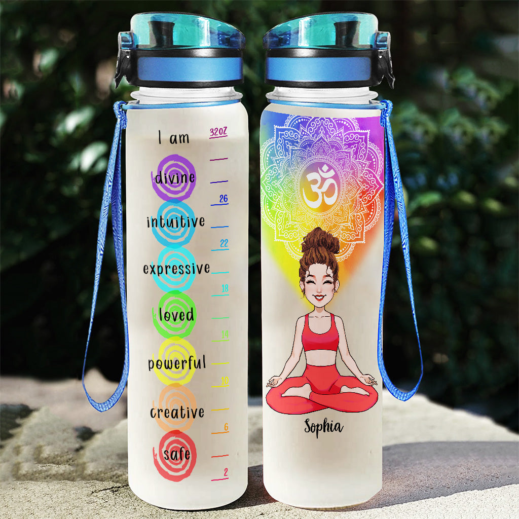Love Yoga – Personalisierte Yoga-Wasserflasche mit Tracker