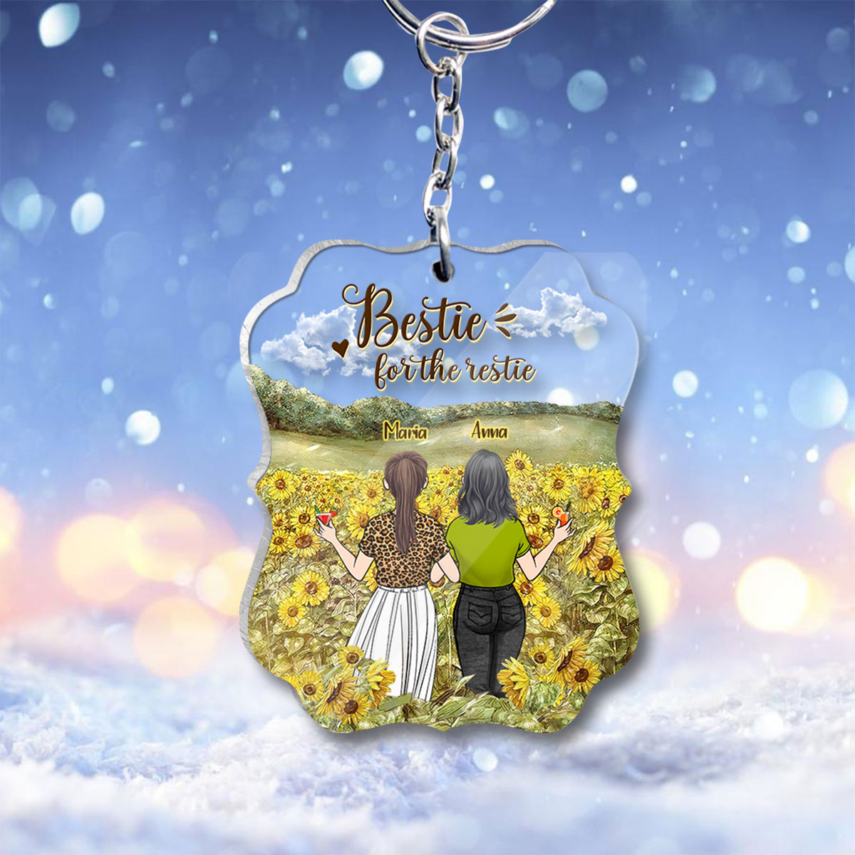 Meilleure amie pour toujours - Cadeau pour ma sœur - Porte-clés personnalisé