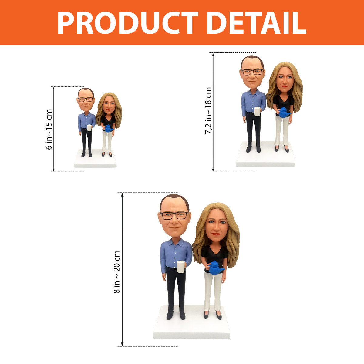 Custom Figure - Personalized Husband And Wife Bobblehead