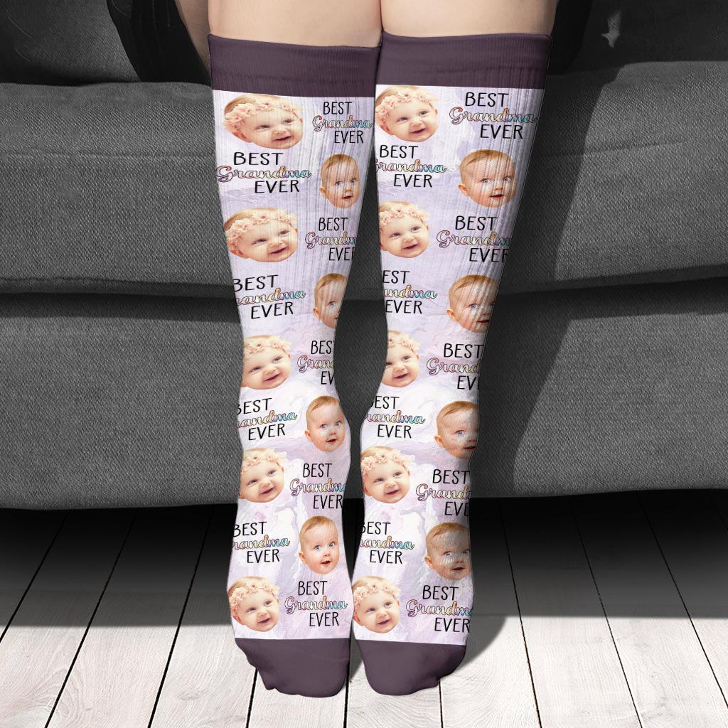 Best Grandma Mom Ever - Gift for mom, mom, grandma, aunt - Personalized Socks