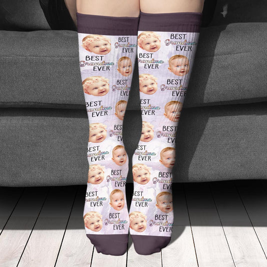 Best Grandma Mom Ever - Gift for mom, mom, grandma, aunt - Personalized Socks