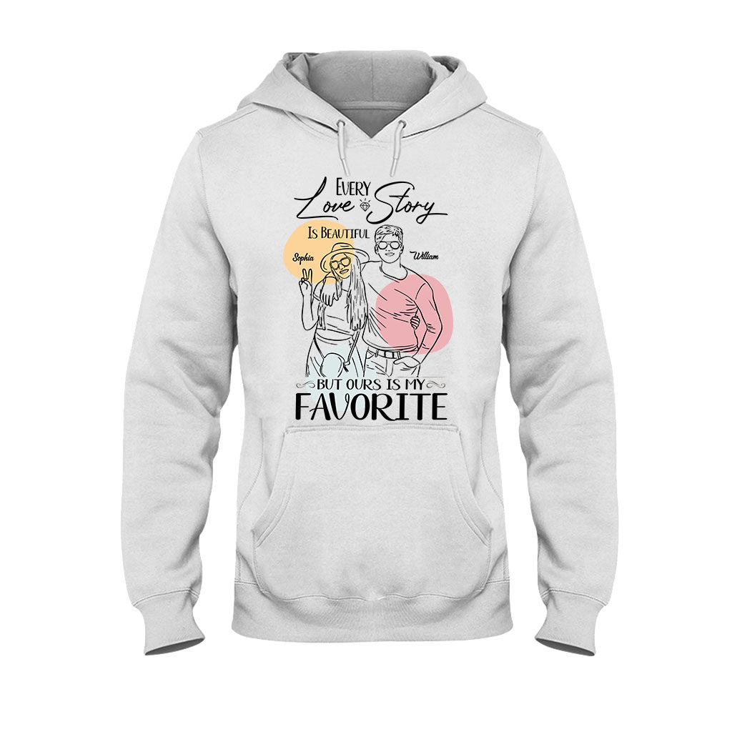 Every Love Story Is Beautiful - Personalized Couple T-shirt And Hoodie