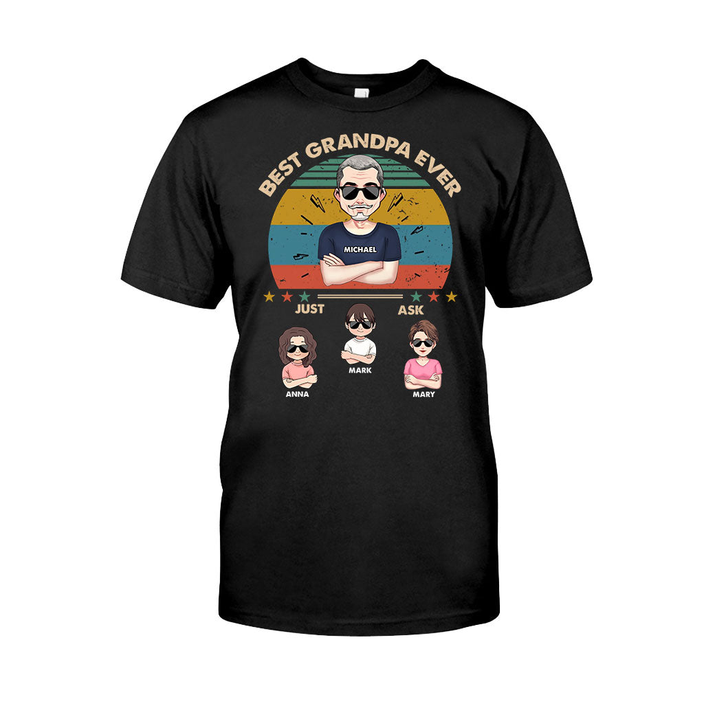 Best Dad Ever - Gift for dad, dad, mom, grandpa, grandma, grandpa - Personalized T-shirt And Hoodie
