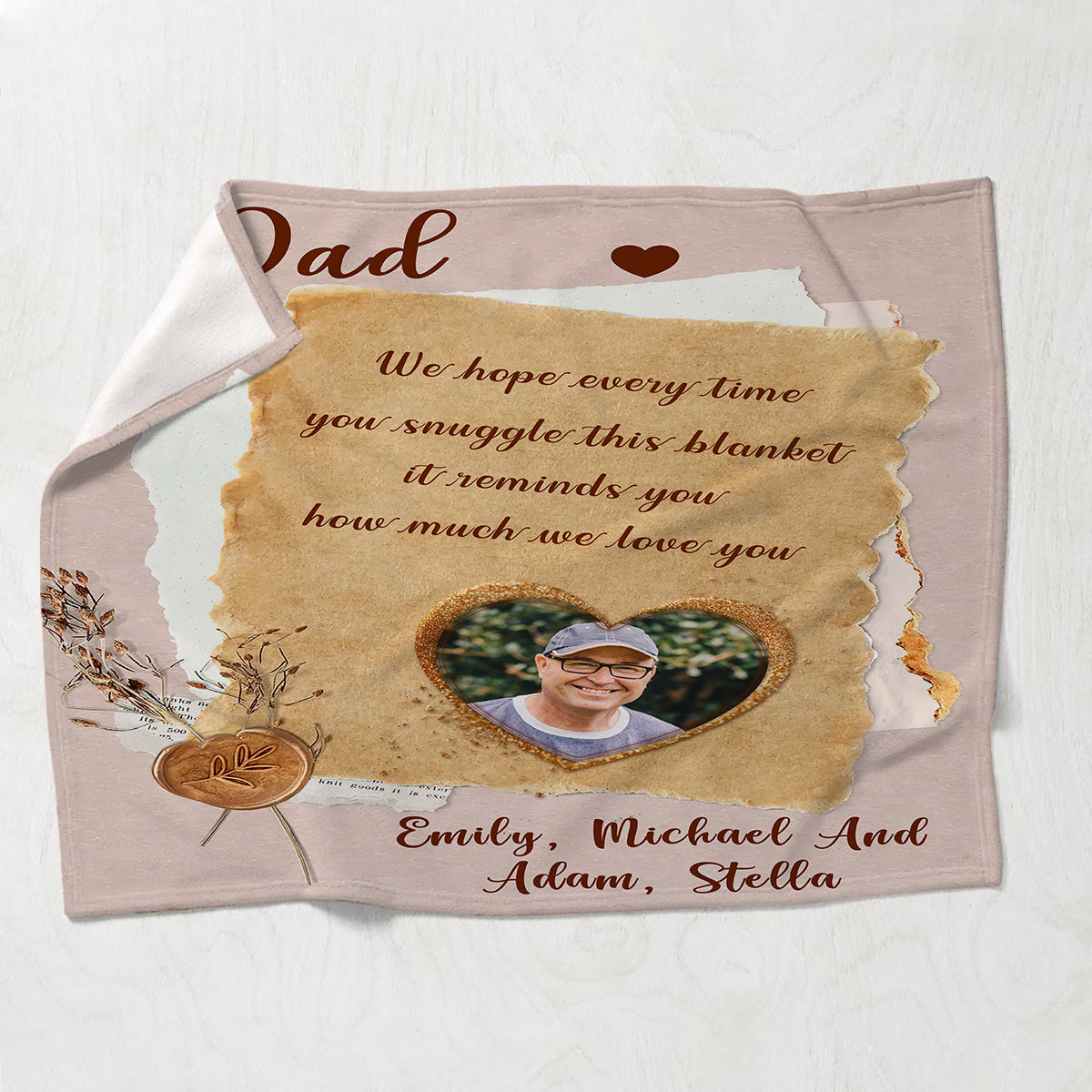 Grandma Mama - Gift for grandma, mom, dad, grandpa, aunt, uncle, sister, brother, husband, wife, friend - Personalized Blanket