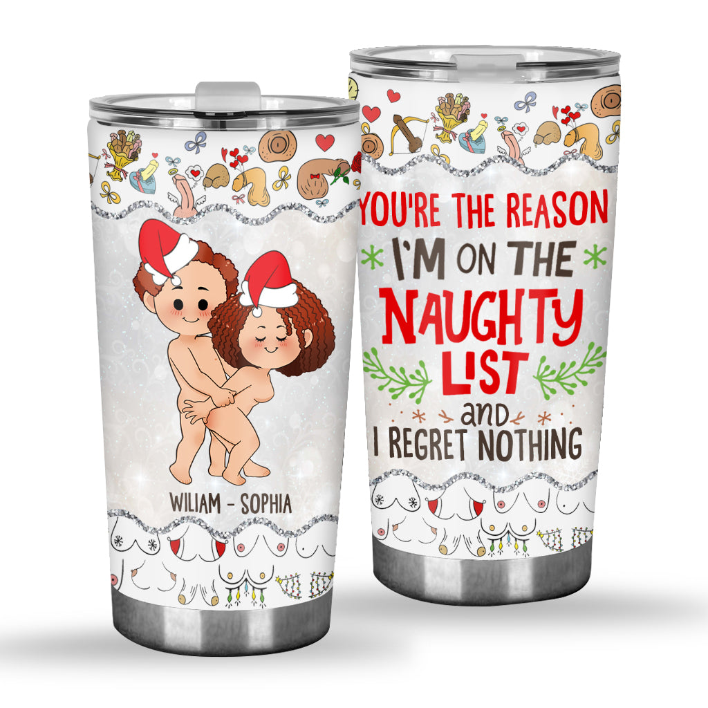 All I Want For Christmas - Personalized Couple Tumbler