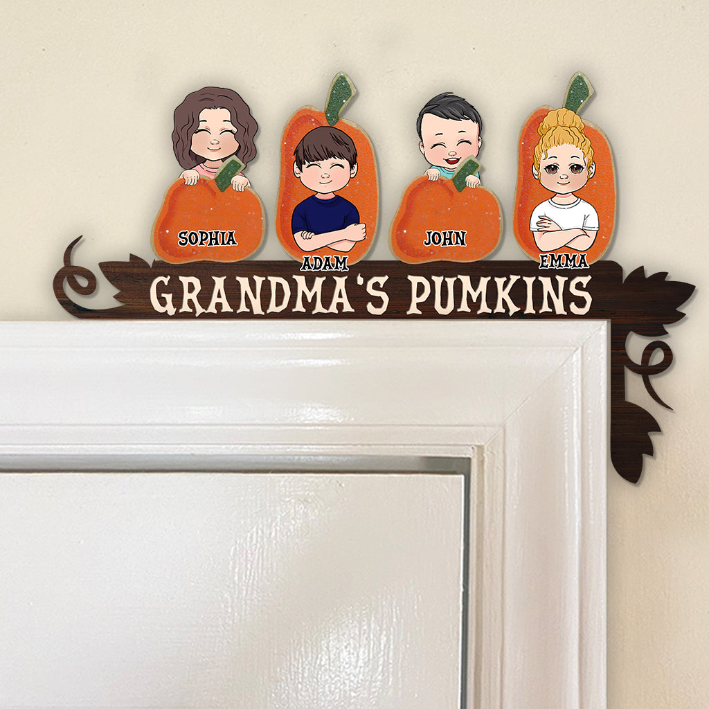 Grandma's Pumpkin - Personalized Grandma Door Frame Decoration