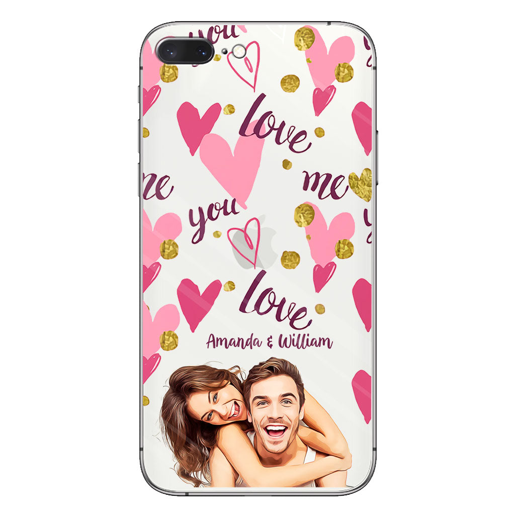 I'm Yours - Personalized Couple Clear Phone Case