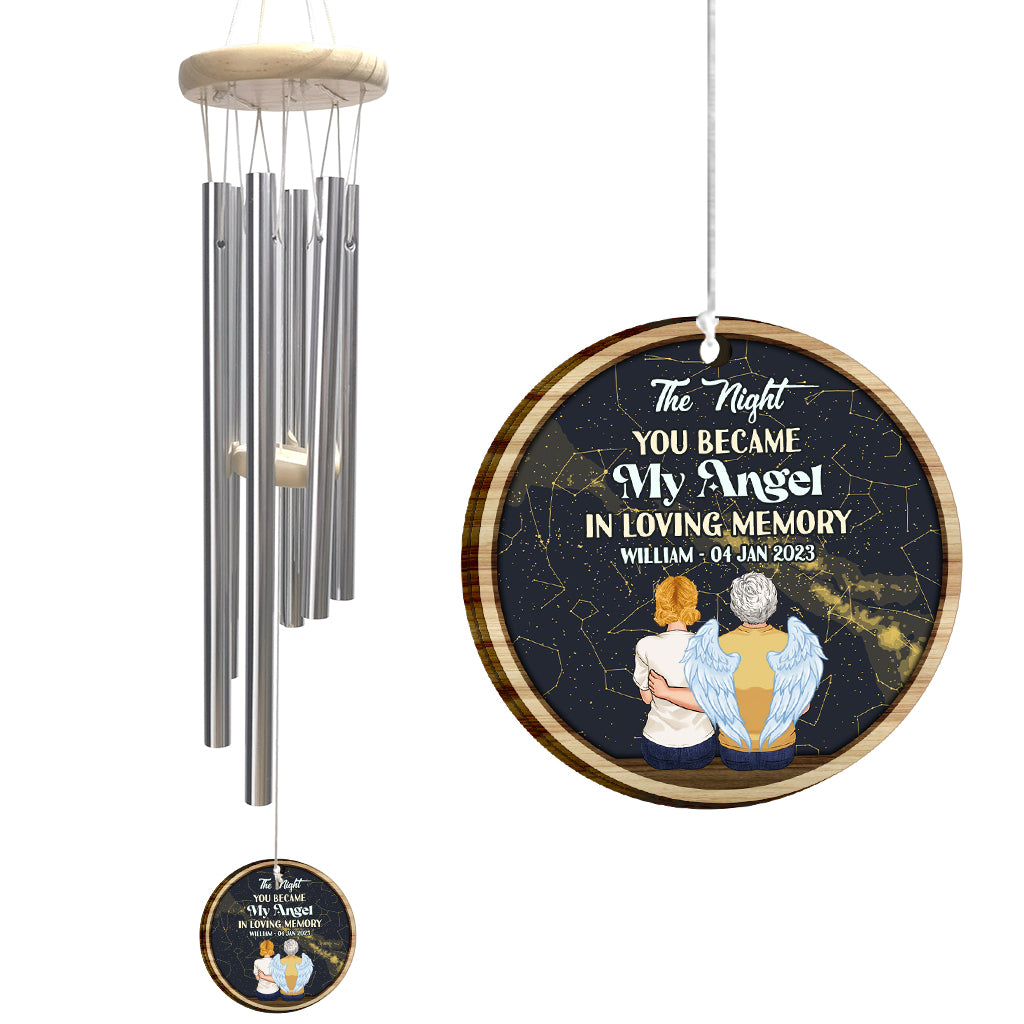 When I Look At The Stars - Personalized Memorial Wind Chime