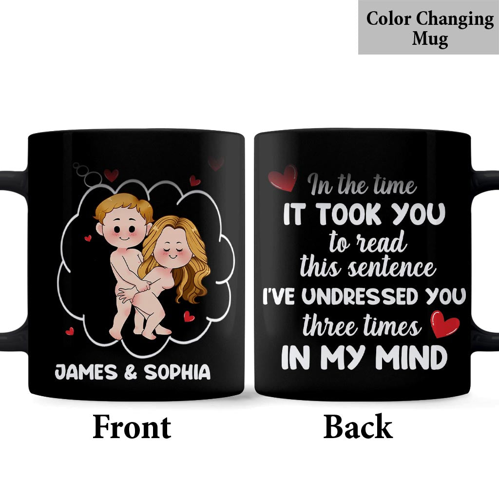 I've Undressed You Three Times - Personalized Couple Mug