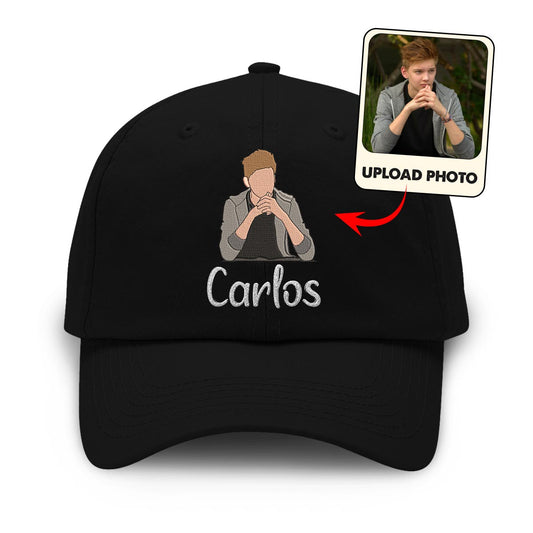 Casquette classique brodée personnalisée avec photo 2D - Oncle
