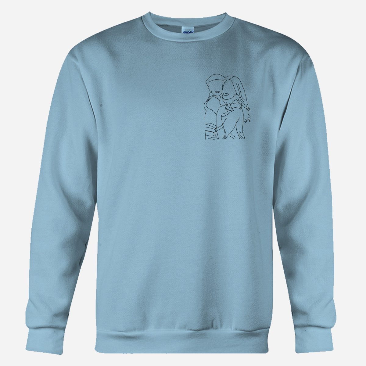 Pull brodé personnalisé pour enfant - Motifs au trait personnalisés
