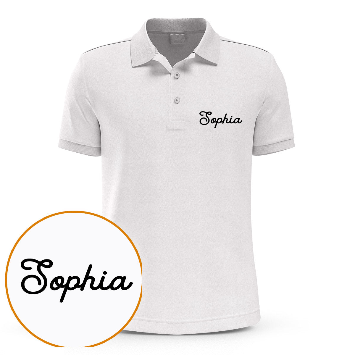 Custom Name - Personalized Couple Embroidered Polo Shirt