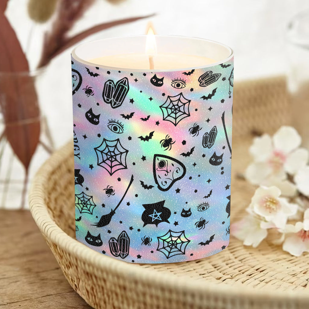 Don't F With My Energy - Personalized Witch Candle With Wooden Lid