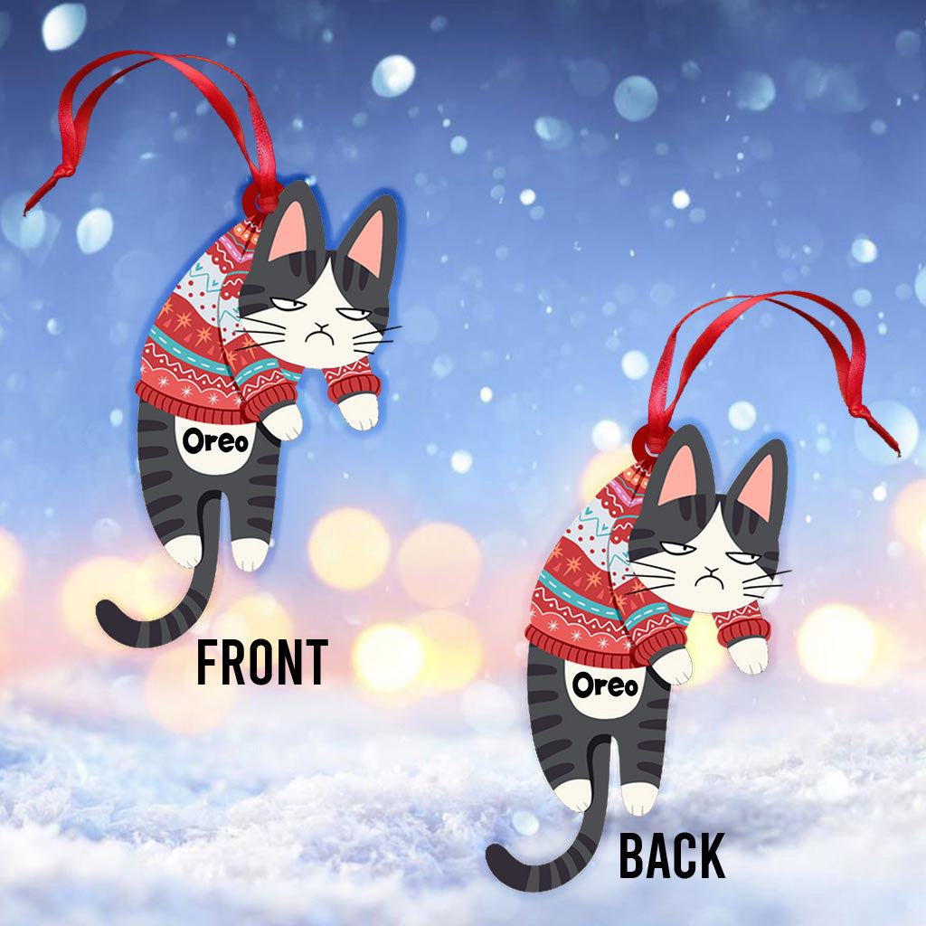 Chat suspendu - Ornement de chat personnalisé