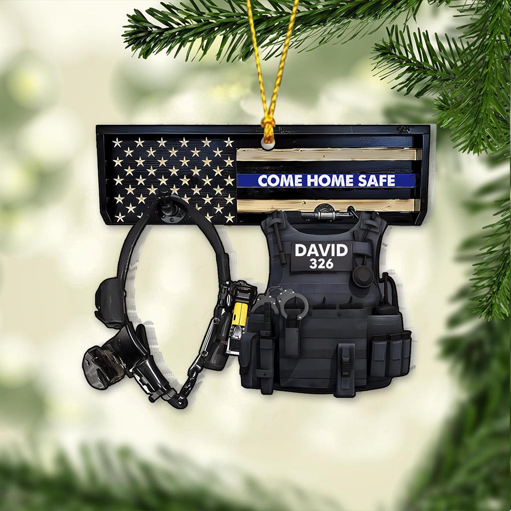Come Home Safe - Personalized Police Officer Ornament